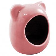 小貓型陶瓷杯-桃紅